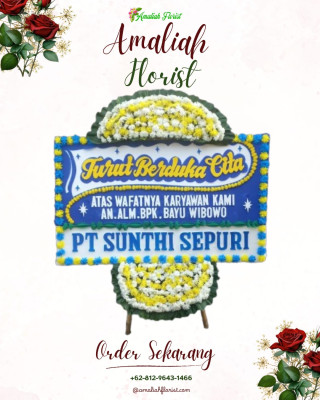 Papan Bunga Duka di Palu Timur